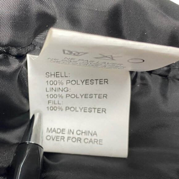 American Stitch Men's Black Reflective Long Bomber Jacket XL - Picture 14 of 14